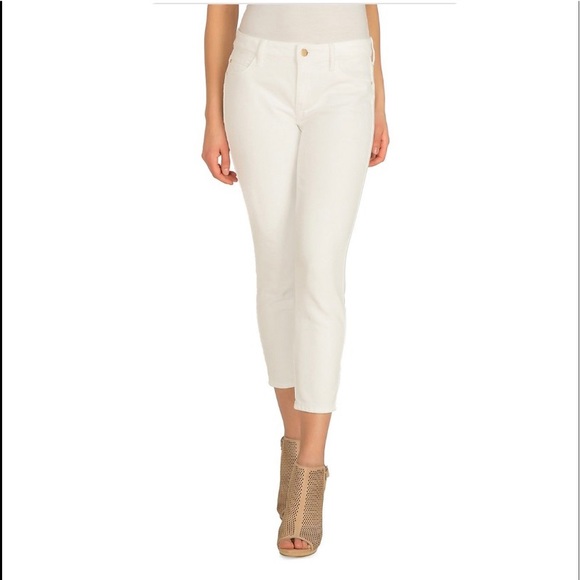 Guess White Cropped Jeans - Picture 1 of 6